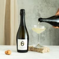 Turn 6 Alcohol-Free Sparkling White Wine listed by Real Food Hub