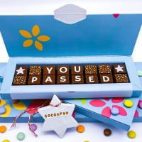 Cocoapod Chocolate Personalised Exam Results Chocolates listed by Real Food Hub