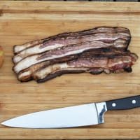 Free Range Black Treacle Streaky Bacon Free Range Black Treacle Streaky Bacon listed by Real Food Hub