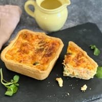 Chalk Stream Foods Smoked Trout Quiche listed by Real Food Hub