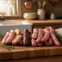 Bramblebee Farm Free Range Old Spot Sausage Bundle listed by Real Food Hub