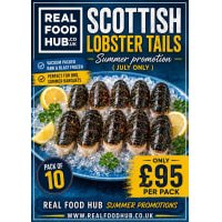 Berwick Shellfish Company Scottish Lobster Tails - 10 Pack - Summer Promotion listed by Real Food Hub
