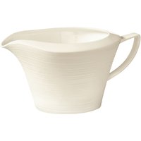 Salsiera Skyline VEGA; 600 ml, 15.5x11x9 cm (LxLxH); bianco crema; ovale; 4 pz. / Pacco