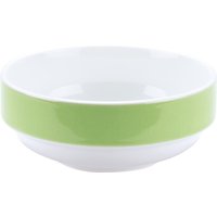 6x PULSIVA Ciotola Multi-Color; 302 ml, 12.3x5.2 cm (ØxH); bianco/verde; 6 pz. / Pacco