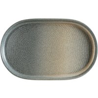 Piatto da portata Hornfels Ripple Bonna; 19x13x1.9 cm (LxLxH); grigio; 12 pz. / Pacco