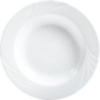 6x PULSIVA Piatto Swing 2.0 fondo; 340 ml, 23x3.3 cm (ØxH); bianco; rotonda; 6 pz. / Pacco