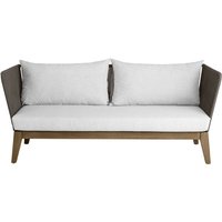 Canapé d'extérieur Ventura 3 places VEGA; 169x78x72 cm (lxPxH); Assise gris clair, Structure brun