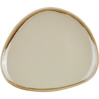 Assiette Glaze 2.0 plate, triangulaire PULSIVA; 27.8x25.2x3.8 cm (LxlxH); sable; triangulaire; 3 pièce(s) / Lot