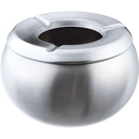 Cendrier anti-vent Steel PULSIVA; 11x6 cm (ØxH); argenté; rond(e)