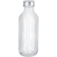 Bottiglia Iconic Pasabahçe; 360 ml, 6.5x17.9 cm (ØxH); trasparente/argento; 6 pz. / Pacco