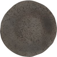 Piatto piano Ironstone Porland; 28.5x2.35 cm (ØxH); marrone scuro/nero; rotonda; 6 pz. / Pacco