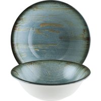 Ciotola Madera Mint Bonna; 400 ml, 16x5 cm (ØxH); turchese/marrone/nero; rotonda; 12 pz. / Pacco