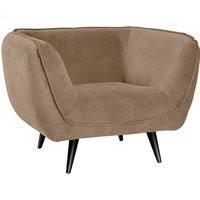 VEGA Lenestol Kelso; 110x88x76 cm (BxDxH); Sete Gråbrun/taupe, Ramme Svart