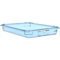 Contenitore per alimenti GN 1/1 in ABS Araven; GN 1/1, 8.35 l, 53x32.5x6.5 cm (LxLxP); blu