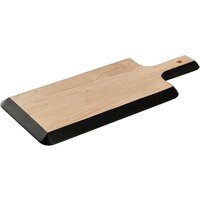 VEGA Tagliere Belbo; 44x19x1.9 cm (LxLxH); acero/nero; rettangolare