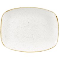 Assiette/plat Chefs Oblong Stonecast Barley White Churchill; 26.1x20.2 cm (Lxl); blanc/brun; rectangulaire; 12 pièce(s) / Lot