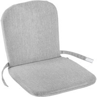 4x VEGA Coussin de chaise Linéa avec dossier rembourré; 41x38x3 cm (lxLxH); gris clair chiné; 4 pièce(s) / Lot