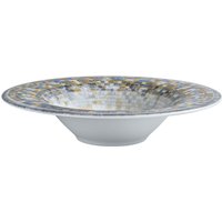Piatto pasta Terra Mosaic VEGA; 600 ml, 30 cm (Ø); blu/bianco/arancione; rotonda; 4 pz. / Pacco