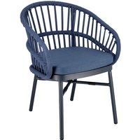 Chaise d'extérieur Pina VEGA; 56x61x77 cm (lxPxH); bleu; 2 pièce(s) / Lot
