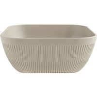 VEGA Saladier Kanas carré, avec relief; 3.6 l, 25x25x10 cm (LxlxH); beige; carré(e)