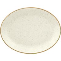 6x VEGA Assiette/plat Sidina ovale; 31x23.5x3.1 cm (LxlxH); beige; ovale; 6 pièce(s) / Lot