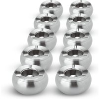 Pack avantage cendrier anti-vent Glasgow PULSIVA; 11x6 cm (ØxH); argenté; rond(e); 10 pièce(s) / Lot