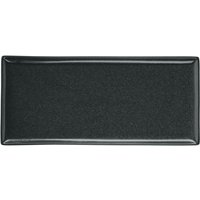 2x VEGA Assiette/plat Masca; 35x16x2 cm (LxlxH); noir; rectangulaire; 2 pièce(s) / Lot