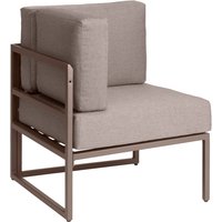 Élément d'angle pour canapé d'extérieur Sereno VEGA; 67.5x67.5x64 cm (lxPxH); taupe