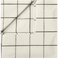 6x ERWIN M. Tovagliolo Skan quadretti grandi; 50x50 cm (LxL); bianco crema/antracite; 6 pz. / Pacco