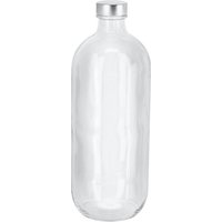 Bottiglia Iconic Pasabahçe; 1100 ml, 9.2x25 cm (ØxH); trasparente/argento; 6 pz. / Pacco