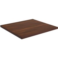 Plateau de table d'intérieur en bois massif Kentucky carré VEGA; 70x70x3 cm (LxlxH); hêtre/teinté tabac; carré(e)