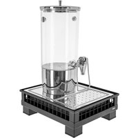 Dispenser succhi Portland singolo, GN 1/2, 4l VEGA; 35.2x29x53 cm (LxLxH); antracite/trasparente