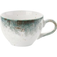6x VEGA Tazza cappuccino Purior; 200 ml, 8.5x6 cm (ØxH); bianco/petrolio; rotonda; 6 pz. / Pacco