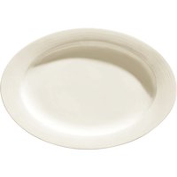 Piatto Skyline VEGA; 33x23x3.6 cm (LxLxH); bianco crema; ovale; 4 pz. / Pacco