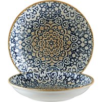 Piatto fondo Alhambra Bonna; 500 ml, 20x3.5 cm (ØxH); blu/bianco/marrone; rotonda; 12 pz. / Pacco