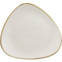 Piatti Stonecast Barley White triangolari Churchill; 26.5 cm (L); bianco/marrone; triangolare; 12 pz. / Pacco