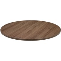 Plateau de table d'intérieur Maliana rond VEGA; 100 cm (Ø); chêne/brun/gris; rond(e)