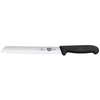 Couteau à pain Fibrox lame crantée Victorinox; Longueur de lame 21 cm, 34.7 cm (L); argenté/noir