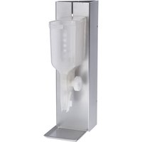 Distributeur Curone pour moulins et ménagères VEGA; 10x34x10.4 cm (lxHxP); transparent/argenté