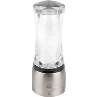 Macinasale Daman Peugeot; 16 cm (H); argento/trasparente