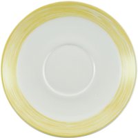 6x Arcoroc Piattino caffè Brush; 14 cm (Ø); giallo; rotonda; 6 pz. / Pacco