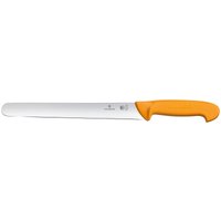 Coltello prosciutto Swibo lama dritta, manico giallo Victorinox; lunghezza lama 30 cm, 42.8 cm (L); argento/arancione