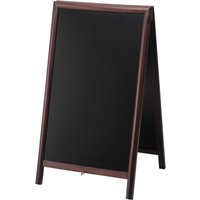 Cavalletto pubblicitario lavagna Listeo VEGA; 68x115 cm (LxH); marrone scuro