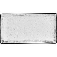 Assiette/plat Fungio VEGA; 27x14 cm (Lxl); blanc/noir; rectangulaire; 3 pièce(s) / Lot
