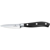 Coltello per verdure forgiato Grand Maître, dritto Victorinox; lunghezza lama 8 cm, 20.5 cm (L); argento/nero