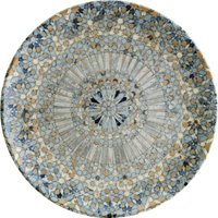 Assiette plate Luca Mosaic Bonna; 27 cm (Ø); orange/bleu foncé/bleu clair/jaune/blanc; rond(e); 12 pièce(s) / Lot
