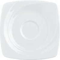 Sous-tasse café expresso Soria VEGA; 12x12 cm (Lxl); blanc; carré(e); 6 pièce(s) / Lot