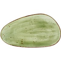 Piatto Nebro forma organica VEGA; 33x19x3.5 cm (LxLxH); verde chiaro; 3 pz. / Pacco