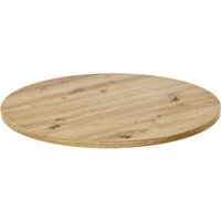 Plateau de table d'intérieur Maliana rond VEGA; 100 cm (Ø); chêne rustique; rond(e)