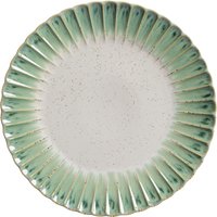 Piatto Flora piano VEGA; 33.8x3.4 cm (ØxH); verde/beige; rotonda; 4 pz. / Pacco